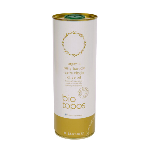Biotopos 1L Organic Extra Virgin Olive Oil, Tin