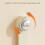 Wall Mounted Suction Cup Pots Cover Rack Efficient 360- beige 7