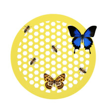 Bee Watering Station with Honeycomb AntiDrowning Design, Floating Bee Feeder for Outdoor Garden