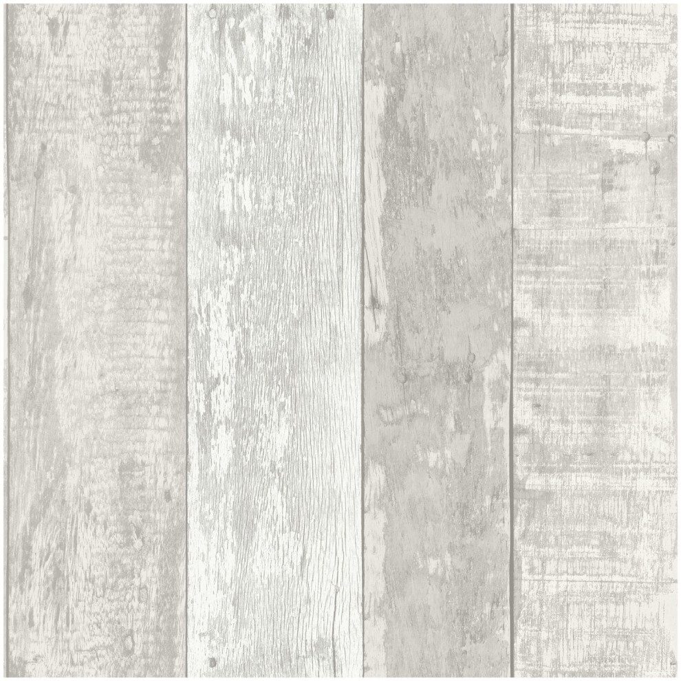 Fine Decor Rustic Wood Stripe Soft Wallpaper Paste The Paper Washable Wooden Plank Panel Grey
