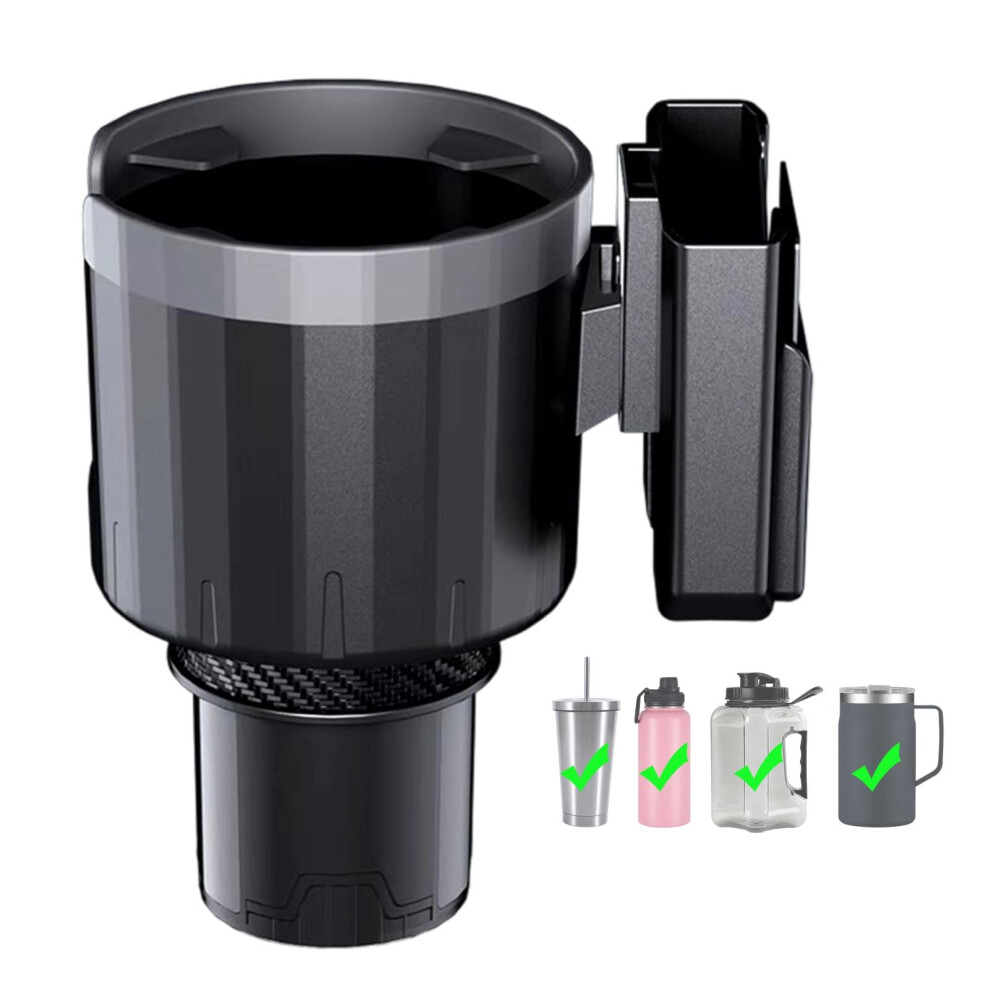 Car Cup Holder Expander With Phone Holder For Jeep Recon Ev Suv 20242025, Extra Wide Adjustable Base For Large Bottles And Handled Mugs 9001264739362