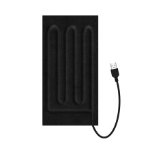 Opvouwbaar waterdicht warmtekussen voor koud weer, draagbaar USB-warmtekussen, werkt op 5V DC, warmtekussen met instelbare temperatuur.
