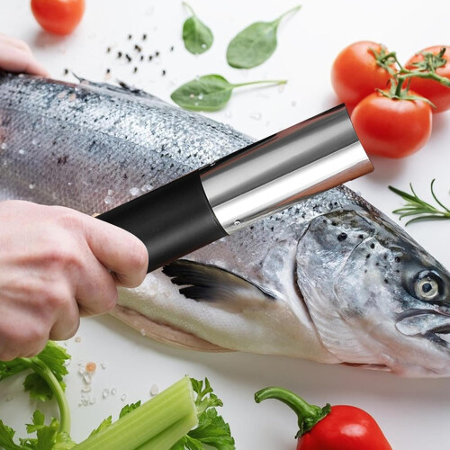 Fish Scale Removal Tool for Descaling Fish  Fish Scraper Scraper Remover 3000mAh Rechargeable Fish Scraper Scaler Black 1