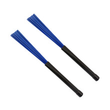 2 Pack Nylon Jazz Drum Brushes with Comfortable Handle for Drum Set and Portable Percussion
