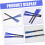 2 Pack Nylon Jazz Drum Brushes with Comfortable Handle for Drum Set and Portable Percussion 5