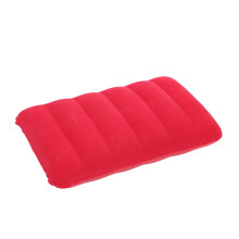 2 pieces PVC flakes inflatable waist cushion multifunctional nap for travel camping and office use red