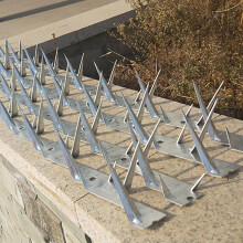 Bird Spikes Hot Dip Galvanized Anti Climb Spikes for Fence Roof Wall Cat Pigeon Repellent M