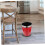 Retro Plastic Trash Can with Compact SpaceSaving Design for Bathroom Bedroom Kitchen and Office 2