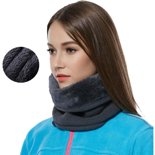 Γκέτα λαιμού για τον χειμώνα, αντιανεμικό φλις κασκόλ για άνδρες και γυναίκες, 2