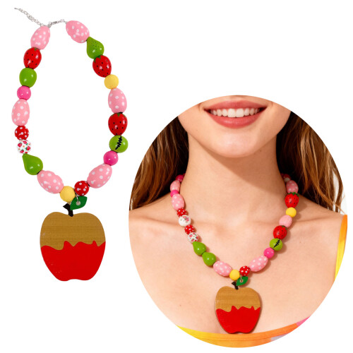 Sweet Dreamy Apples Inspired Necklace Designed for-Green 2