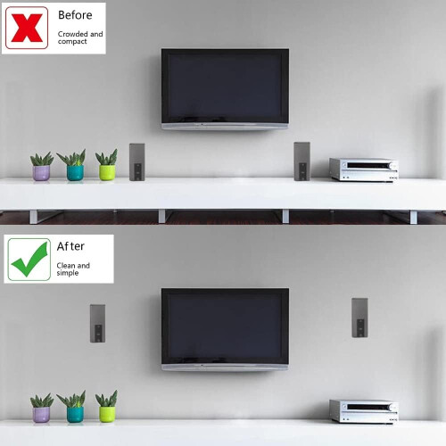Custom Design Replacement Wall Bracket, Unobtrusive Wall Mount For Bose Cube Speaker, Speaker Reside Close To Wall Edge Space 2