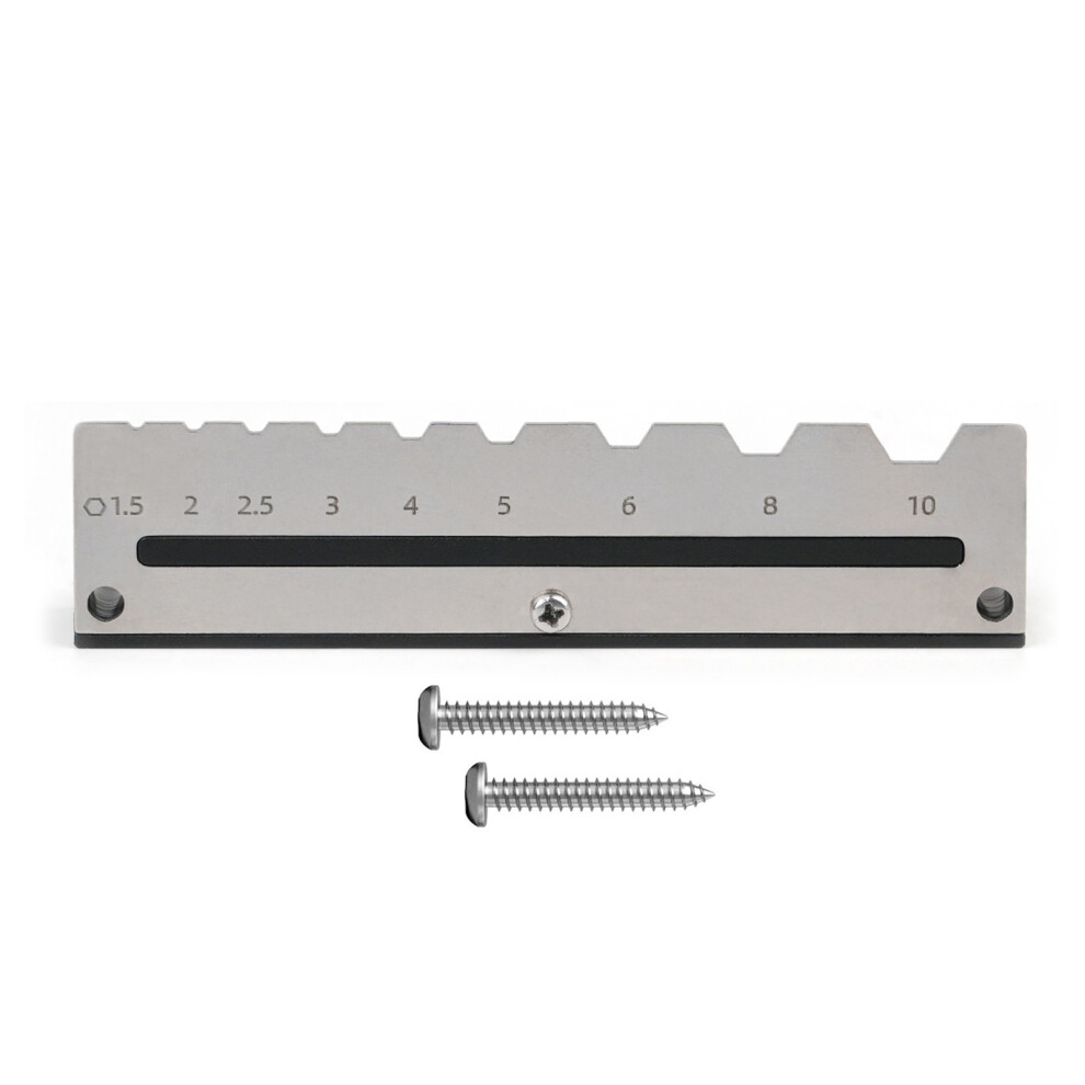 Aluminum Hex Wrench Rack Wall Mountable For 9 Piece Hex Key Tool 7696001071359