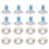 8 pieces/sets snowboard binding screws set, snowboard mounting screws with snowboard screw washers, solid ski accessories 1