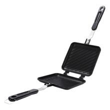 Sandwich Pan Press Sandwich Maker Grilled Waffle Iron Grilled Sandwich Maker Grilled Cheese Maker Bread Baking Plate Gas Frying Pan Aluminium