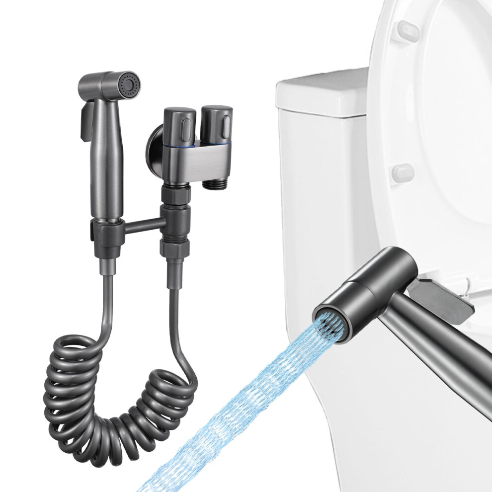 Handheld Toilet Bidet Sprayer With Hose, Cloth Diaper Washer And Bathroom Water Spray (Grey) 9323874707495