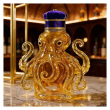 Whisky Decanter with Creative Octopus Design, 350ml Glass Wine Decanter, Gift Idea