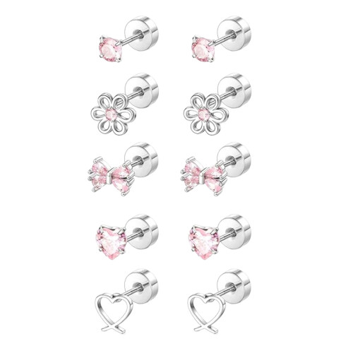 Comfort Fit Flat Back Stud Earrings Surgical Stainless Steel