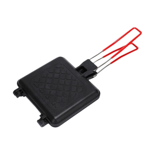 Double Sided Sandwich Baking Pan Sandwich Maker Panini Press Camping Pie Maker for Omelets Toast Restaurant Kitchen