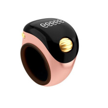 Adjustable Digital Tasbih Counter Ring for Islamic Prayer Beads with LED Display Rose Gold