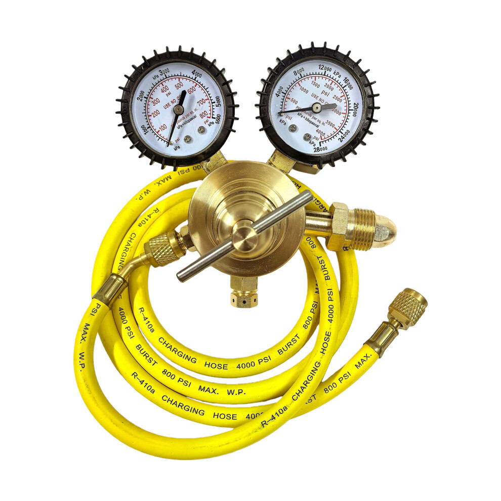 Nitrogen Gauge Outlet Pressure Reducer With Copper-600Psi 7754001018290