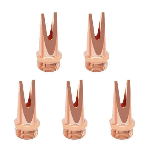 Pack of 5 Welding Nozzle Red Copper Thickened Welding Torch-C