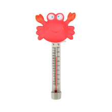 Floating pool water thermometer with cartoon animal pattern, easytoread display,friendly design, versatile for (B, 21cm) 21cm B.