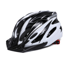 Casque de vélo pour les amateurs de plein air, visière solaire amovible, double protection, feu arrière rechargeable, ventilation.