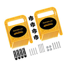 Multipurpose Double Featherboards Miter Gauge Slot-Yellow