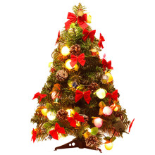 Kit para armar tu propio árbol de Navidad, árbol artificial de 60 cm con luces LED para decoración navideña de mesa.