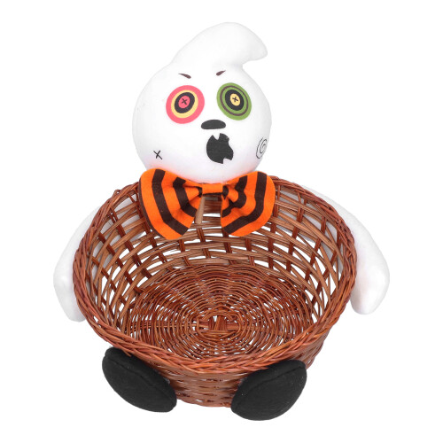 Υφασμάτινο καλάθι για το Halloween Χαριτωμένο καλάθι αποθήκευσης γλυκών για το Halloween