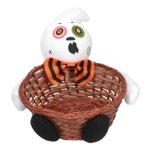 Υφασμάτινο καλάθι για το Halloween Χαριτωμένο καλάθι αποθήκευσης γλυκών για το Halloween 1