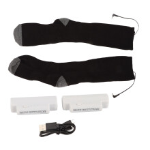Thermische Heizsocken mit einstellbaren Heizstufen, langlebiger Akku, wiederaufladbar, für Damen und Herren, Infrarot-Heizelemente, atmungsaktiv