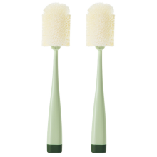 Spazzola per biberon senza BPA, spazzola per biberon da tavolo con struttura in plastica resistente, design a collo stretto per una pulizia accurata,