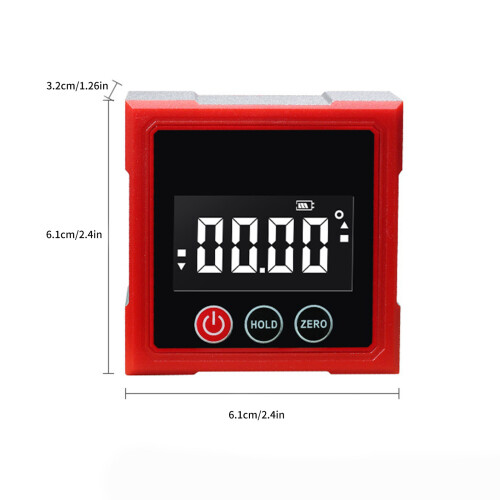 High Accuracy Digital Inclinometer Lightweight ABS Aluminum Body 2