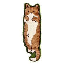 Wasbare polyester karpetten voor de slaapkamer-Oranje Cat S-maat