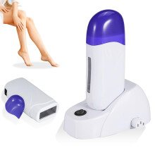 Electric Wax Heater Roll On Cartridge Waxing Machine with Charging Base for Painless Body Hair Removal
