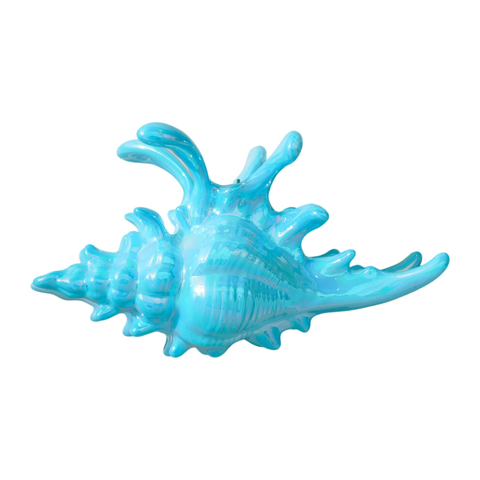 Trendy Conch Shaped Hair Claw Clip Strong Grip Multiple-Blue 7696001073582