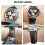 Enhanced Breathability Leather Watch-black black buckle 23mm 4