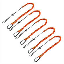 5 Pcs Safety Lanyard with Carabiner,Shock Absorbing Adjustable for Wor