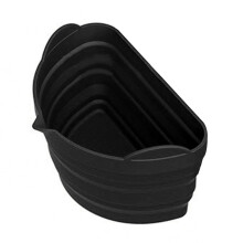 Grey Oval Crock Pot Inserts, Silicone Insert for Slow Cooker, Reusable Divider, Fits 68 Quarts Kitchen Accessories (BLACK)