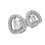 Practical Sturdy Copper Plated Heart Shaped Grillzs-Silver 1