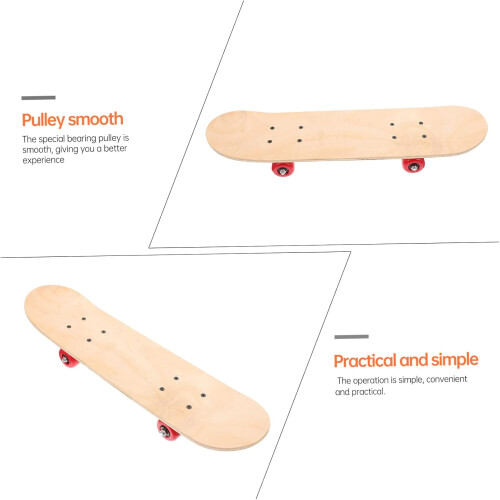 1 piece handdrawn skateboard, skateboard tool, blank deck, rack, DIY accessories 2