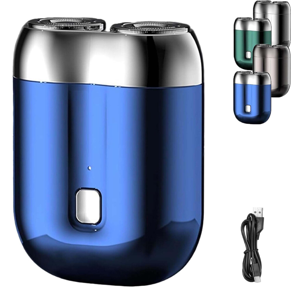 Blue Electric Shaver With Ultimate Precision Blades Usbc Rechargeable Ipx7 Waterproof Men's Razor