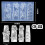 Flexible Nails Mould Flower Theme Nails Art Template-Style 6 6