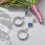 Adjustable Pearls Encrusted Bouquet Jewelry for Bride-Silver 6