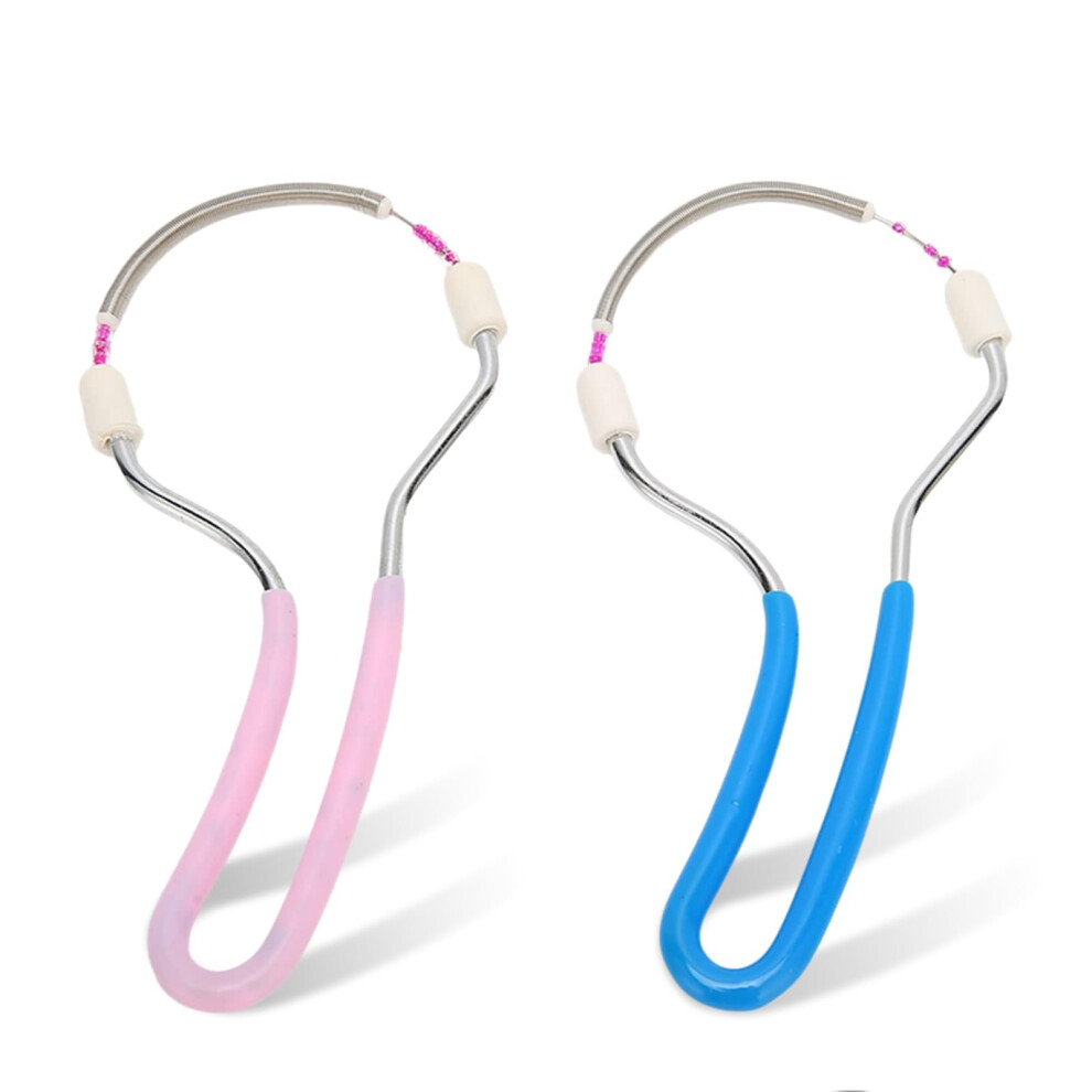 Facial Hair Remover Set, Stainless Steel Spring Epilator for Upper Lip, Chin and Eyebrow Hair