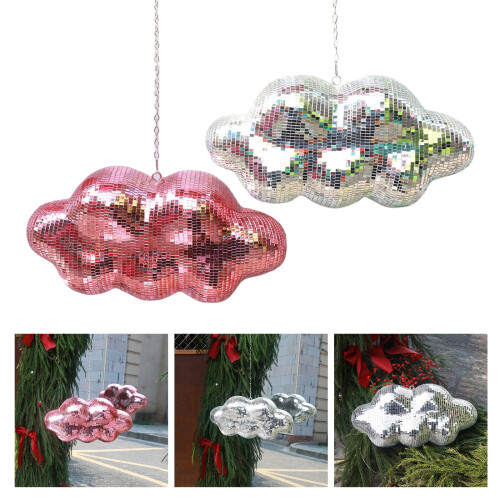 Sparkling Light Reflective Cloud Shape Discos Balls-Silver 2