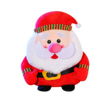 Kerstdecoraties Feestelijke Kerstman Pluche Zacht Knuffeldier Cadeau voor Kinderen Pluche Sierkussen met Leuke Vorm Uitstekende Afwerking Duurzaam en