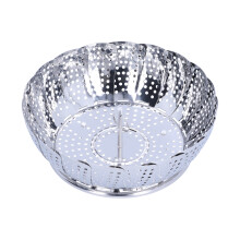 Conception pliable pour un rangement facile, panier vapeur en acier inoxydable pour vos besoins quotidiens
