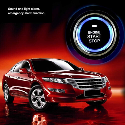 Car Alarm Security System with Push Button Engine Start Stop, AntiTheft Lock and Emergency Alert 1